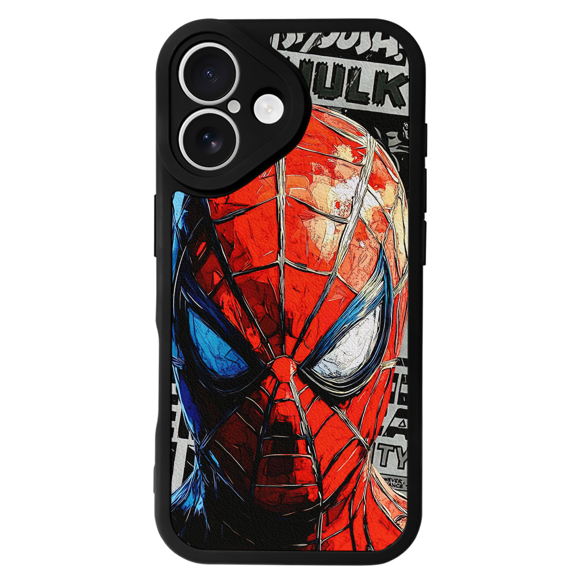 Spider Man スパイダーマン 【iPhone 16シリーズ対応】シリコンスマホケース（レザー調） 材質：シリコン